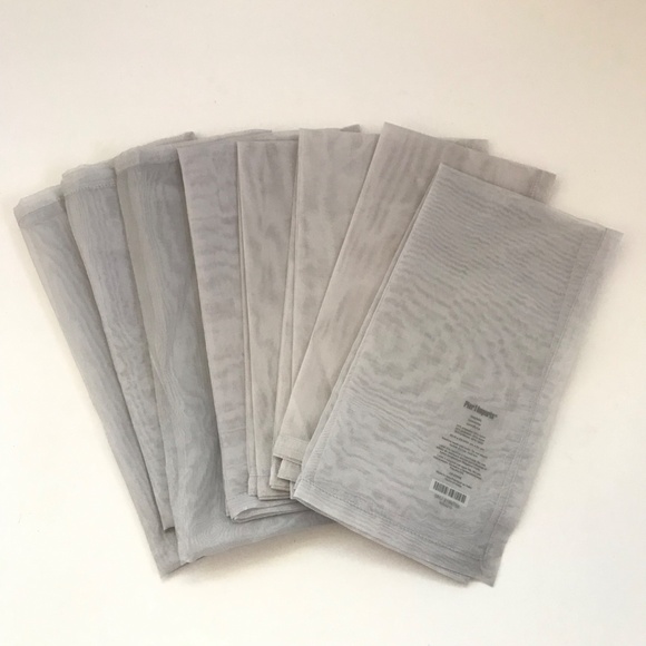 PIER 1 Napkins Sheer Silver Gray  Set of 8 - Picture 8 of 12